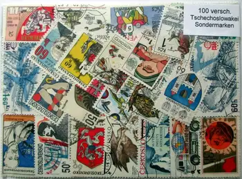 100vnt/Daug Čekoslovakijoje Antspaudas Visi Skirtingi NE Pakartokite Naudojamos pašto antspaudo Pašto Ženklų Kolekcionavimas