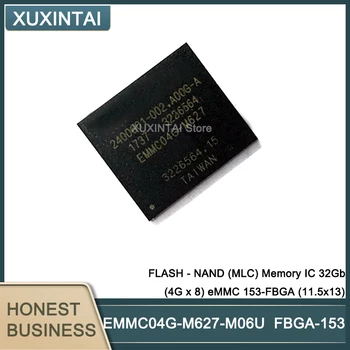 10vnt/Daug EMMC04G-M627-M06U EMMC04G-M627 FLASH NAND (MLC) Atminties SSD 32Gb (4G x 8) emmsp 153-FBGA (11.5x13)