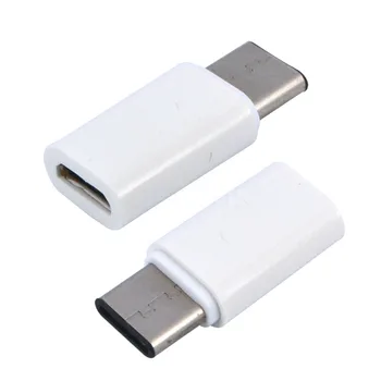 10vnt mini USB 3.1 C Tipo Male Micro USB 2.0 5 Pin Female Duomenų Perdavimo Galva Adapteris, skirtas Planšetinio kompiuterio ir Mobiliojo Telefono