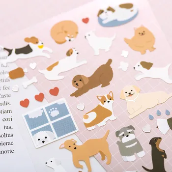 1pcs Lipdukai, Kanceliarinės prekės mielas Animacinių filmų katės Dienoraštis Planuotojas Dekoratyvinis Mobiliojo Lipdukai Scrapbooking 