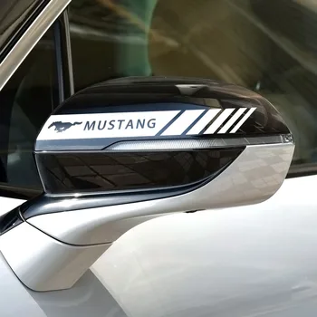 2vnt Automobilio galinio vaizdo Veidrodis Ženklelis Lipdukas Dekoratyviniai Lipdukai Ford Mustang 