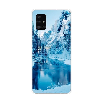 77SD Naujųjų Metų Kalėdų Minkšto Silikono Tpu Padengti telefono dėklas Samsung Galaxy A01 A10 A31 A40 A41 A51 A71 A70 2019