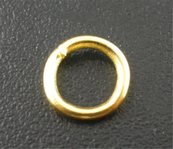DoreenBeads 500 Vnt Aukso spalvos Atidaryti Šuolis Žiedai Pagrindiniai Priedai Ratas Šuolis Žiedus PASIDARYK pats Papuošalai Priėmimo 6x1mm Išvados