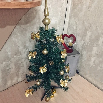 Gana Raudonos Aukso Bowknot Ornamentu Kalėdų Medžio Apdaila Lankai Niekučius Kamuolius Noel Naujieji Metai, Kalėdos, Kalėdų Dekoracija Namuose