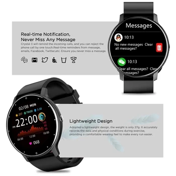GEJIAN 2021 Naujas Smart Watch Vyrai Visiškai Jutiklinį Ekraną Sporto Fitneso Žiūrėti IP67 atsparus Vandeniui Bluetooth 