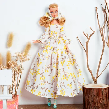 Gėlių suknelė + batai + galvos dėvėti / Unikalus Dizainas Rankų darbo drabužiai, apranga 1/6 BJD Xinyi FR ST Barbie Lėlės /lėlės drabužiai