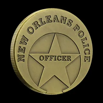 JAV Monetų Naujojo Orleano Policijos Pareigūnas Iššūkis Monetos ST.Michael Patrona Teisėsaugos Variu dengto Proginės Monetos
