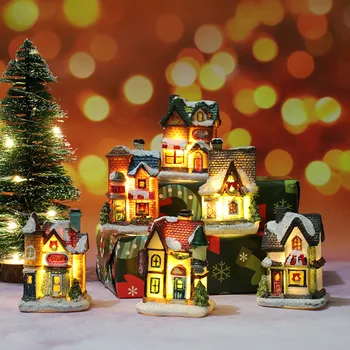 Kalėdų LED Namas Žibintai Linksmų Kalėdų Namų Dekoracijos Kalėdų Dovanos, Kalėdų Papuošalų Naujųjų Metų Dekoras