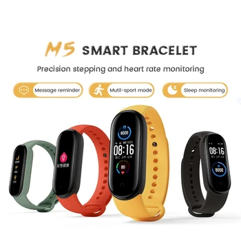 M5 Smart juosta Žiūrėti Fitness Tracker Smartband Širdies ritmas, Kraujo Spaudimo Monitorius 