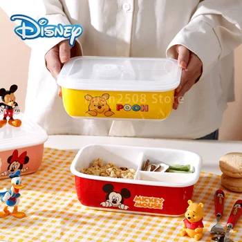 Mados Disney Mickey Minnie Mikrobangų Priešpiečių Dėžutė Keramika Maisto Saugojimo Konteineris Vaikų Aldult Porų Mokyklos Buveinė Bento Dėžutė