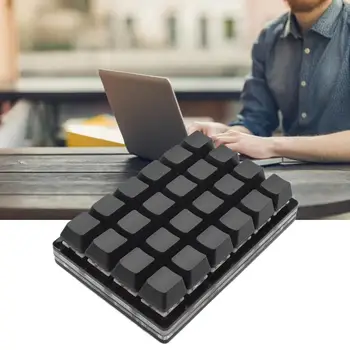 Mini Black 24 Pagrindinių Mechaninė Klaviatūra Žaidimų Klaviatūra Programuojami Makro Klaviatūra Užsakymą Sparčiuosius Klavišus
