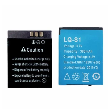 Naujas LQ-S1 Smart Watch Baterija 3.7 v 380mAh Ličio Įkraunama Baterija LQ-S1 Pakeisti QW09 DZ09 W8 A1 V8 X6 SmartWatch