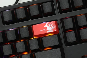 Naujovė Blizgesį Per Keycap ABS Išgraviruotas Shine-Per Fullmetal Alchemist Edward ir Alphonse juoda raudona įveskite naikinimo klaviatūros