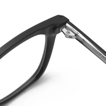 Peekaboo mados optiniai akinių rėmeliai moterų skaidraus lęšio vyrų kvadratinių taurės vyrų rankų darbo TR90 kniedės apdailos mėlyna pilka