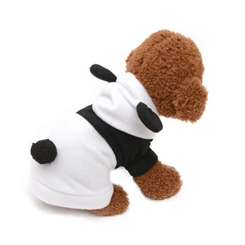 Pet Vilnos Panda Formos Paltai Šuniuką Šunų Drabužius Puloveris Animacinių filmų Mielas Cosplay Kostiumų Outwear Pet products Rudenį, Žiemą