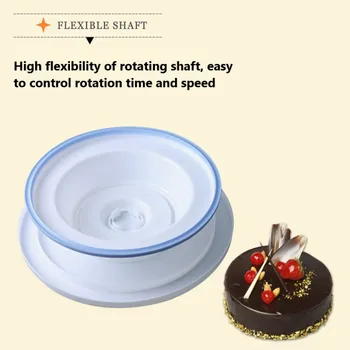 Plastikiniai tortas patefonu su anti-slydimo krašto, tortas modelį, pagalbines priemones ir praktiškas kepimo įrankiai
