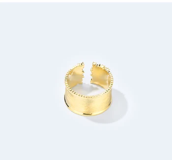 Prabangūs, Aukso Spalvos Reguliuojamo Žiedai Moterims 2021 Tendencija Žavesio Matinis Paviršius Su Mažomis Zirconia Vestuviniai Žiedai Bižuterijos