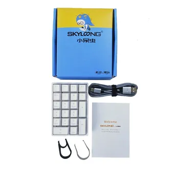 Skyloong SK21 GK21 Mini Mechaninė Klaviatūra 21 Klavišą Nešiojamų Skaitinė skaitinė klaviatūra USB Belaidžio 