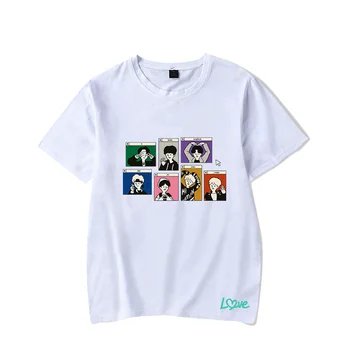 T-shirt Bangtan Pasaulio marškinėliai Širdies Meilė, t-marškinėliai K-Pop-Hip-Hop Premium Medvilnė Gerbėjų Paramos marškinėliai