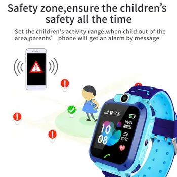 Vaikams Dovanos K12 Vandeniui Smart Žiūrėti Vaikams Balso Pokalbių SOS Antil-Prarado Smartwatch 9 Kalbomis K12 Smart Žiūrėti 