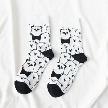 Zoologijos Sodo Dizainas Gyvūnų Panda Juokingas Kojines Kūrybos Streetwear Saldus Mielas Kojinės Moterims Korėjos Kawaii Animacinių Filmų Skarpetki Sokken Calcetines